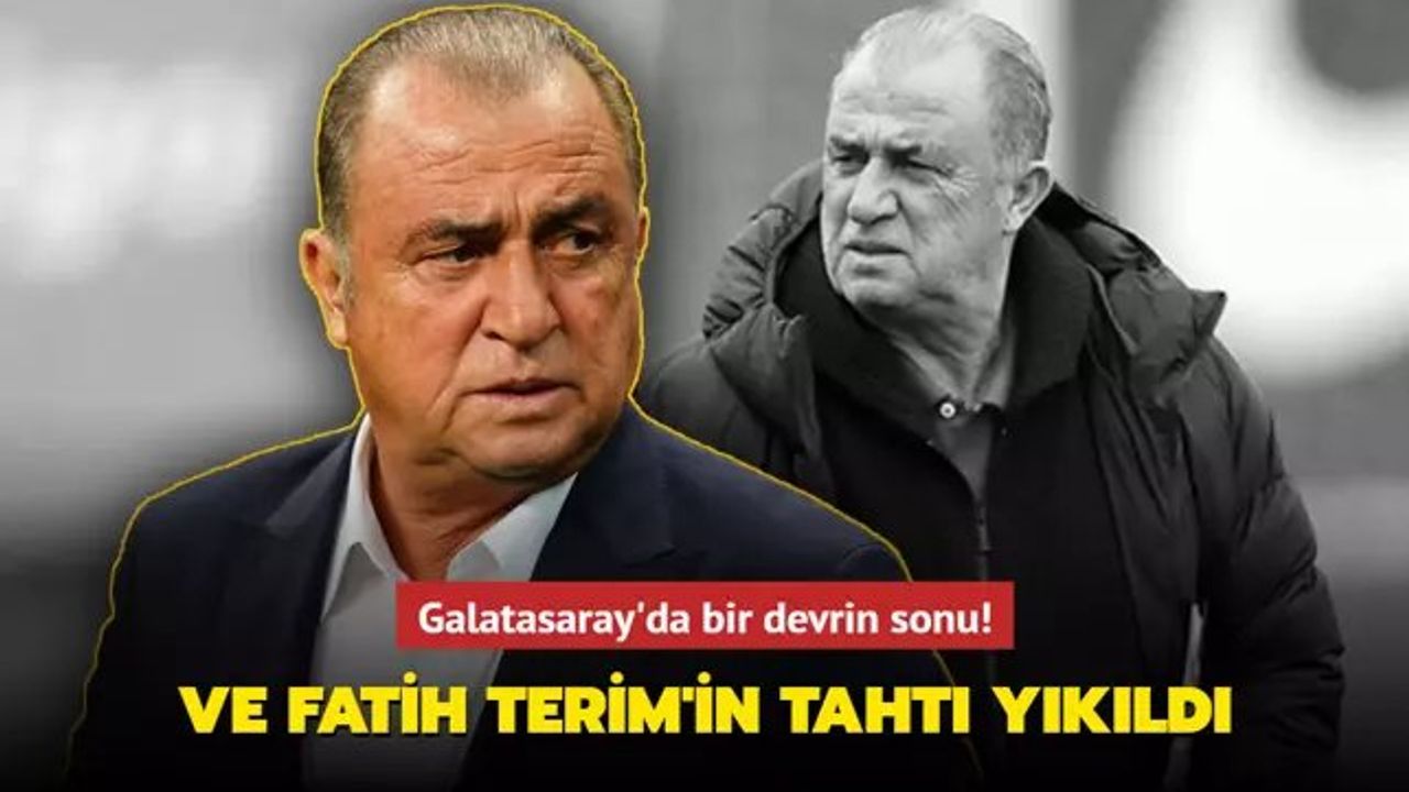 Galatasaray'ın Efsane Teknik Direktörü Fatih Terim'in Tahtı Yıkıldı