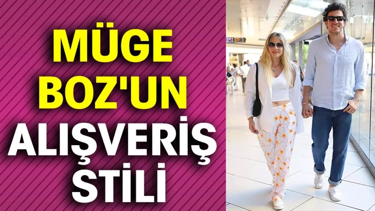 Müge Boz ve Caner Erdeniz Alışveriş Turunda