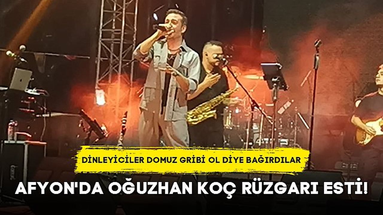 Oğuzhan Koç, Afyonkarahisar'da Unutulmaz Bir Konser Verdi