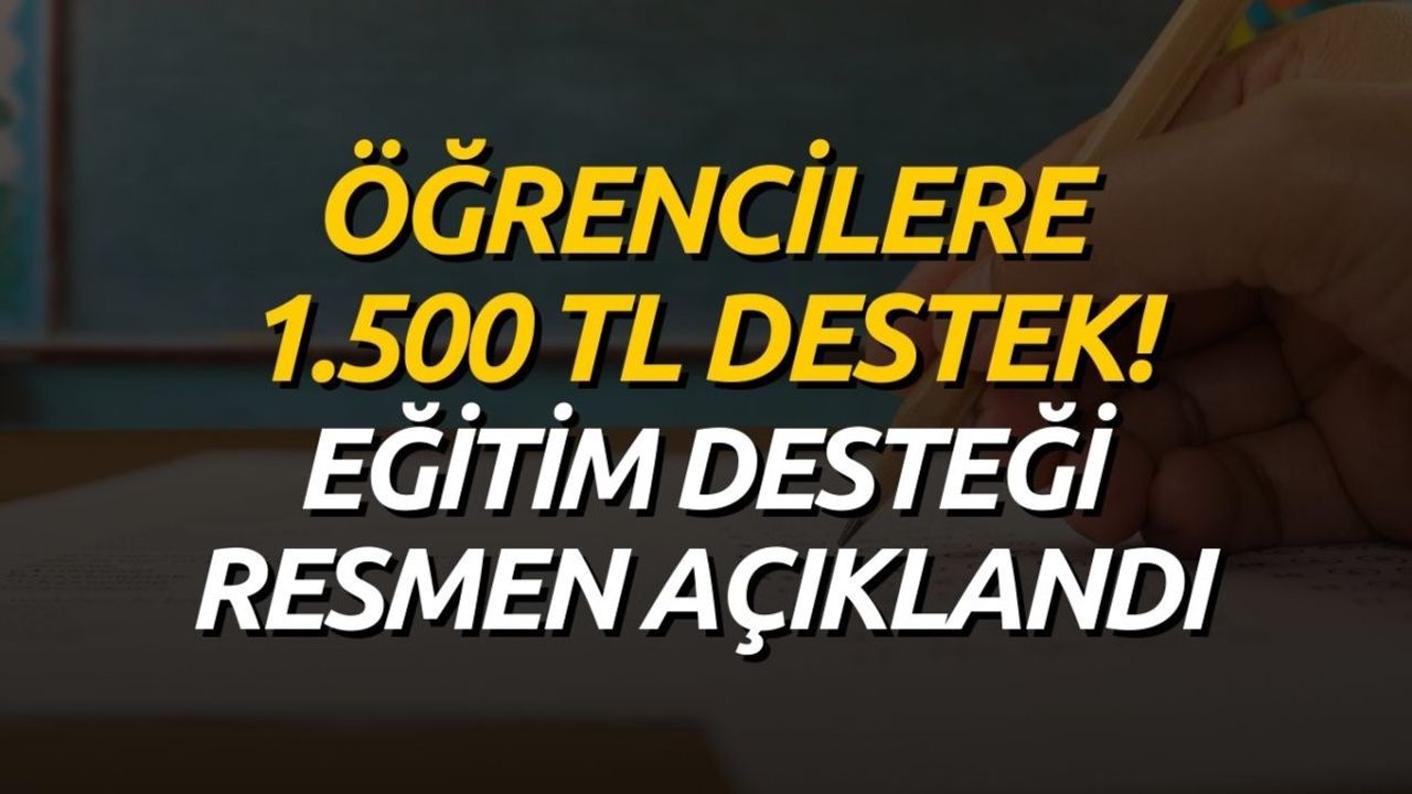 Öğrencilere 1500 TL Harçlık Verilecek! Belediye Resmen Açıkladı