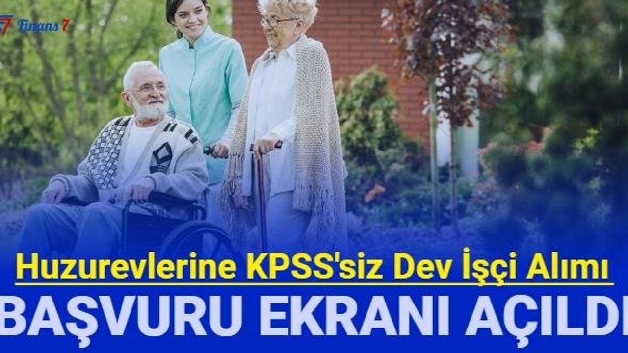 Huzurevlerine İşçi ve Personel Alımı Yapılıyor