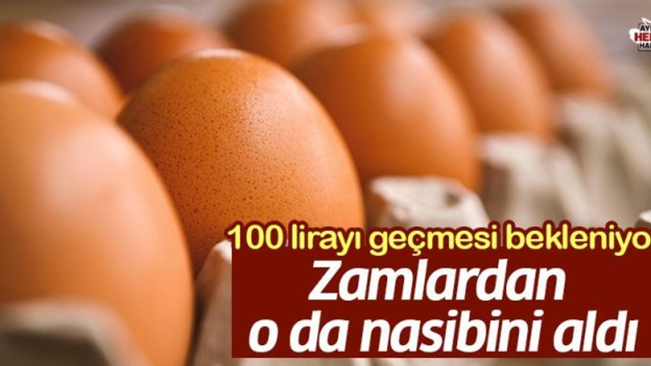 Yumurtaya Zam Geliyor: 30'lusu 100 TL'yi Geçecek