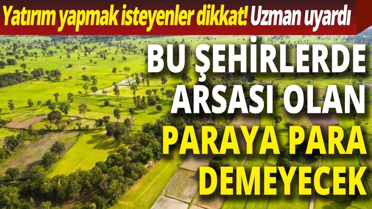 Bu şehirlerde arsası olan paraya para demeyecek