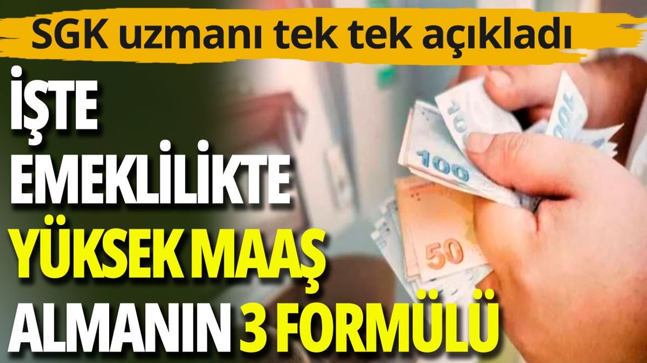 Emeklilikte Yüksek Maaş Almanın 3 Formülü