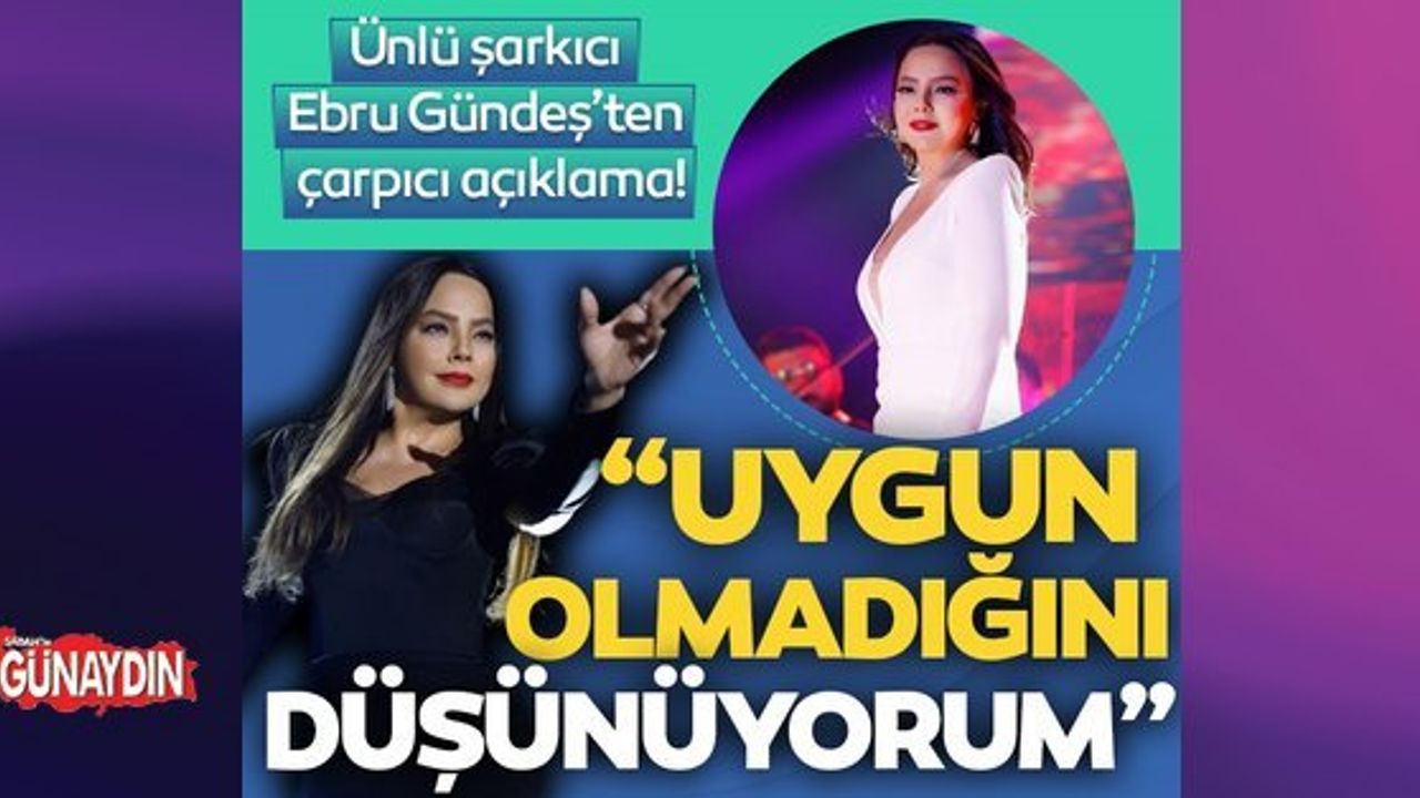 Ebru Gündeş'ten ödül çıkışı