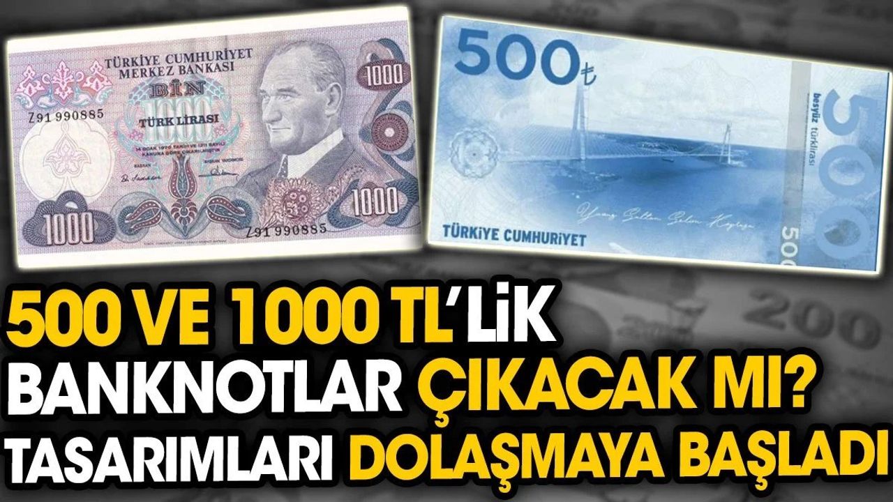 Beş Yüz ve Bin TL'lik Banknotlar Çıkacak Mı?