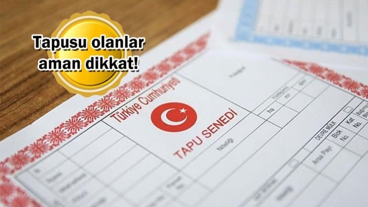 Tapu ve Kadastro'dan Son Dakika Uyarısı: Web Tapu Üzerinden Dolandırıcılık!