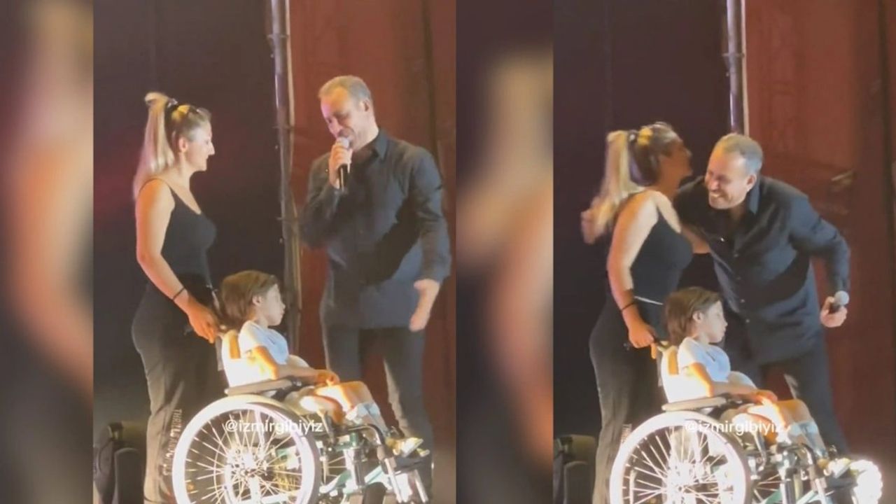 Haluk Levent, İzmir'de Kültürpark Konserinde SMA'lı Çocuğu Sahneye Çıkardı