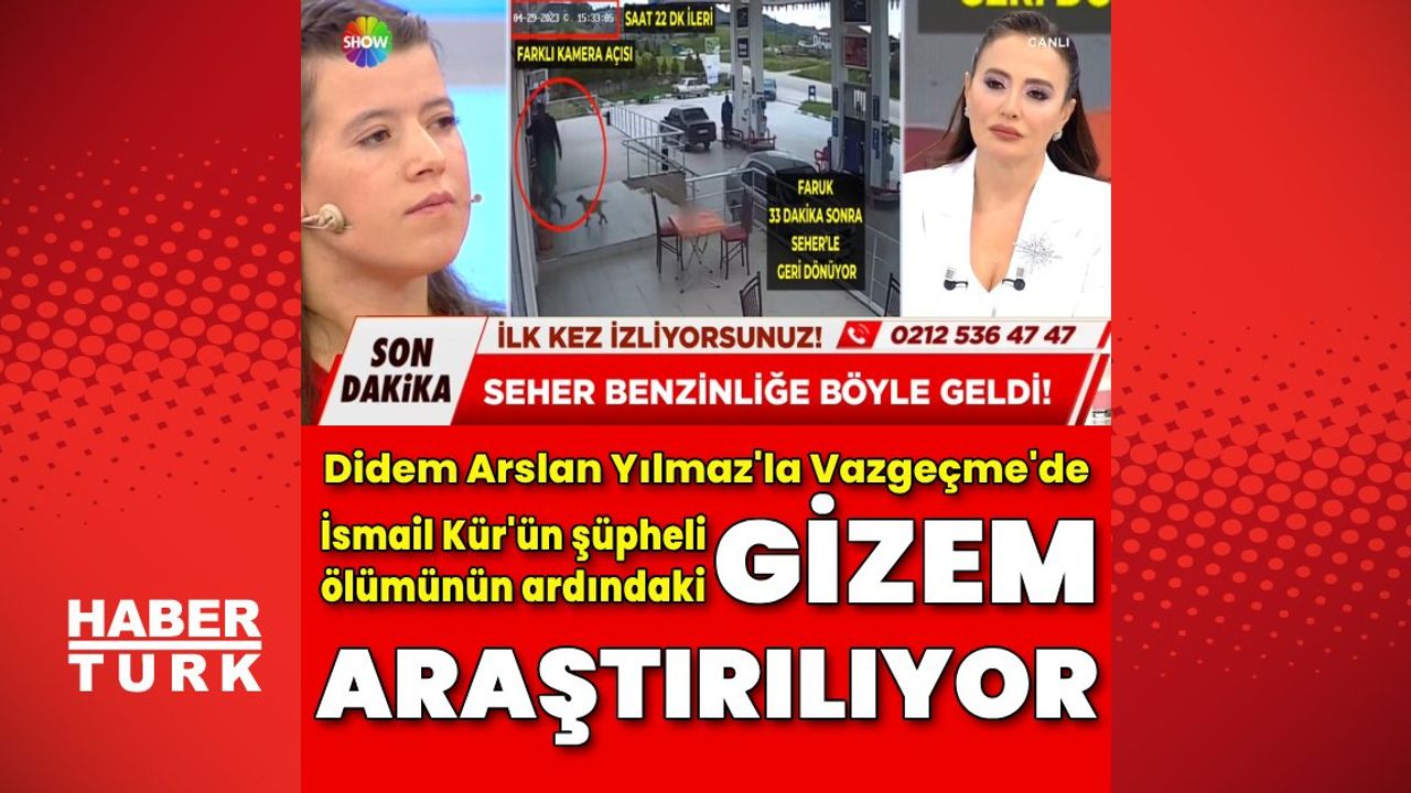 Didem Arslan Yılmaz'la Vazgeçme Programında İsmail Kür'ün Ölümü İnceleme