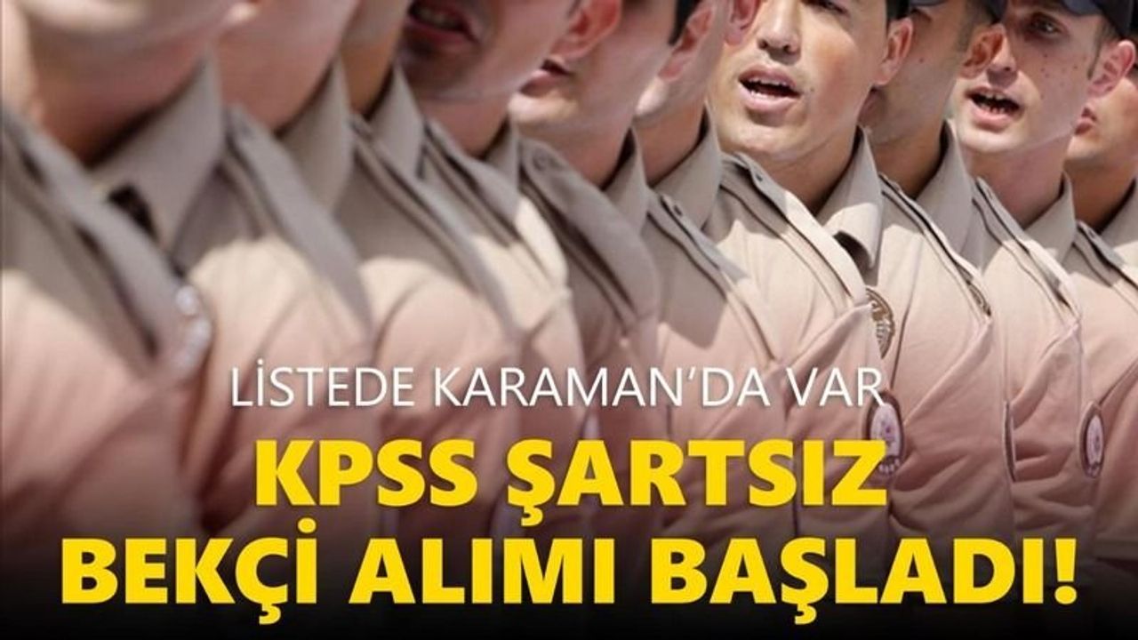 İŞKUR Bekçi Alımı Başvuruları ve Şartları