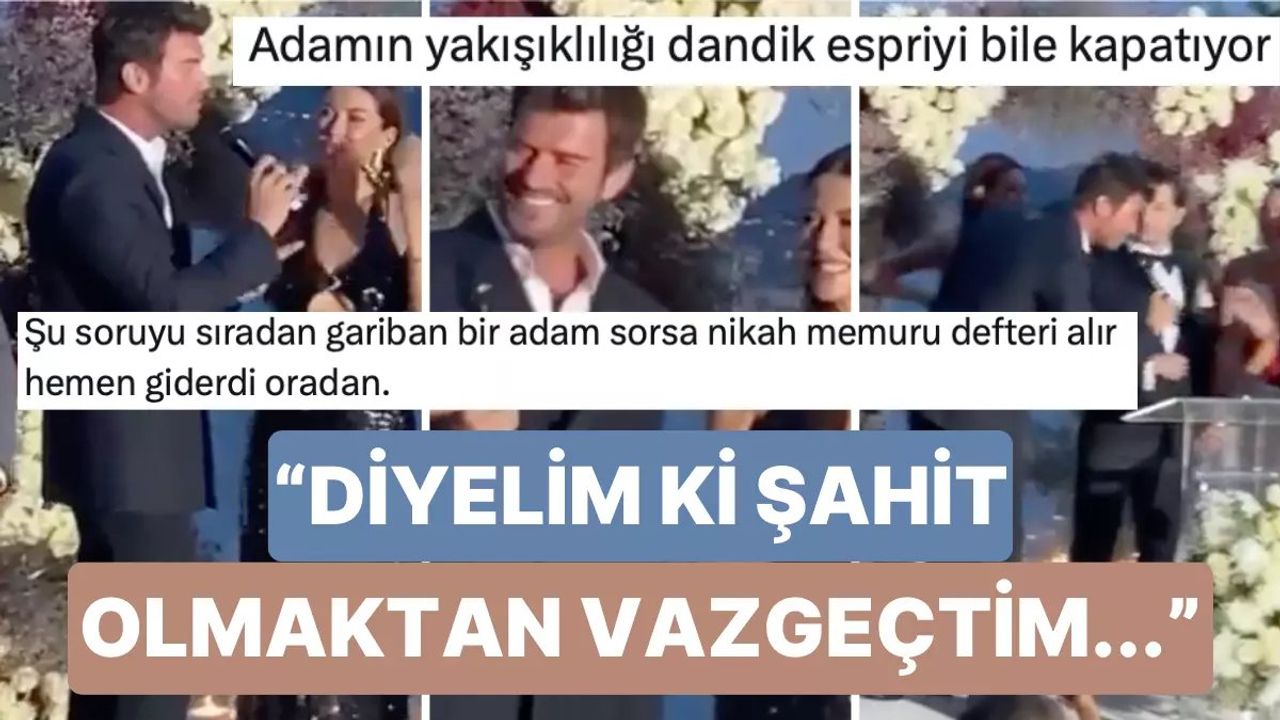 Kıvanç Tatlıtuğ ile Nikah Memuru Arasındaki Komik Diyalog