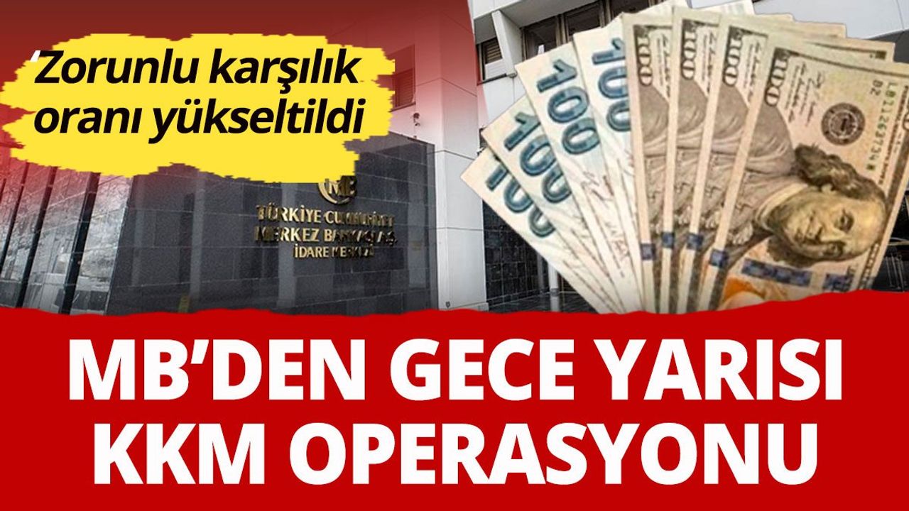 KKM'de zorunlu karşılık oranı yükseltildi