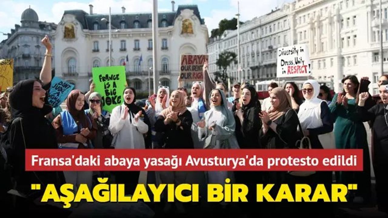 Avusturya'da Halk Fransa'nın Abaya Yasağına Karşı Sokakta