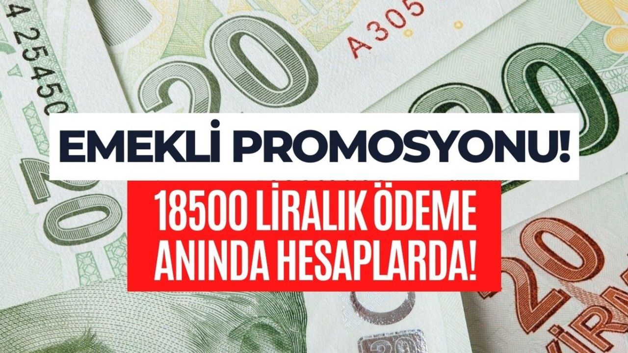 Emekli Promosyonu Alacakların Dikkatine! O Banka Eylül Ayında 18500 Lira Promosyon Veriyor