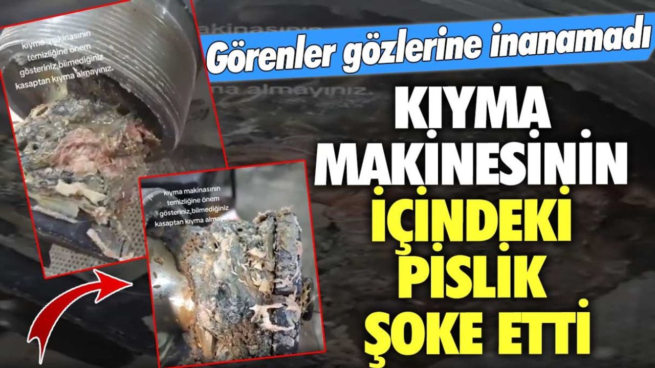 Görenler Gözlerine İnanamadı! Kıyma Makinesinin İçindeki Pislik Şoke Etti