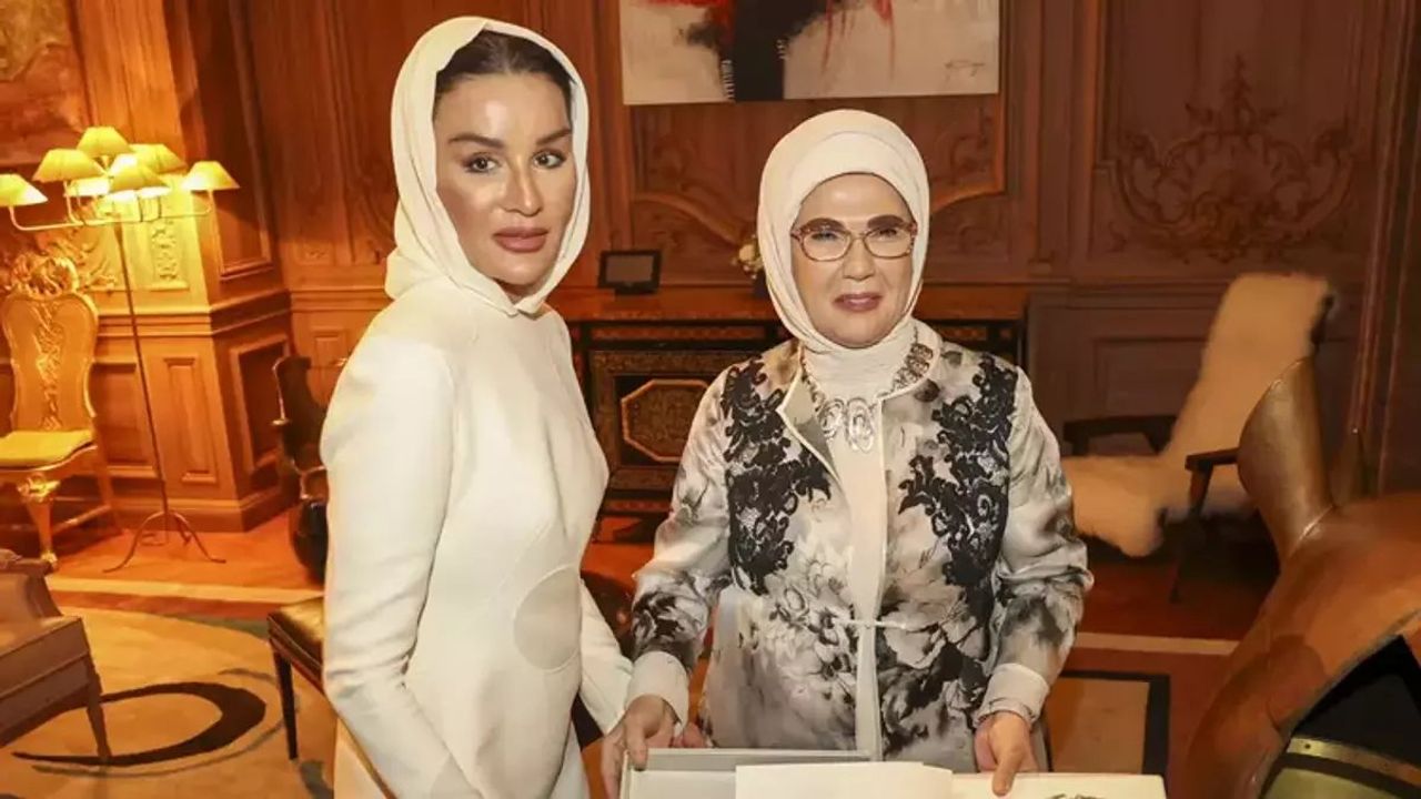 Emine Erdoğan, Şeyha Moza bint Nasır ile New York'ta Buluştu