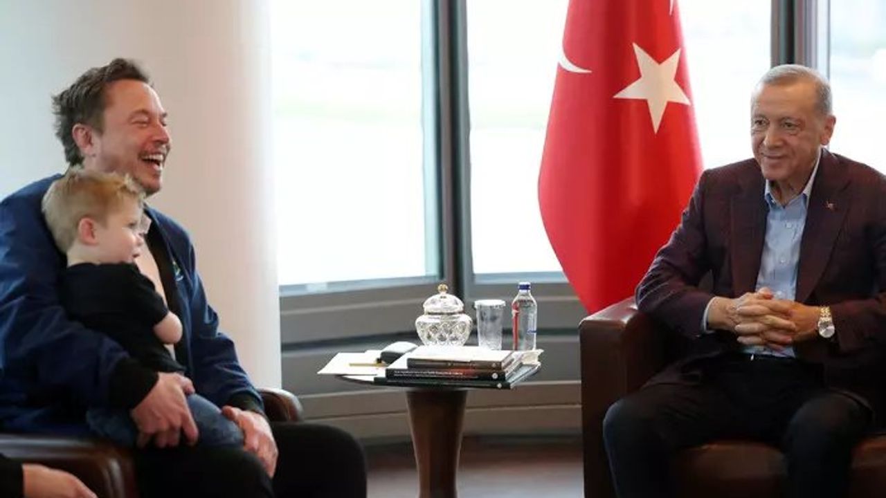 Cumhurbaşkanı Erdoğan, Elon Musk'ı Türkevi'nde Kabul Etti