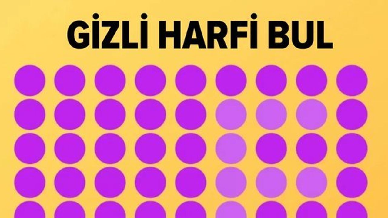 Optik İllüzyon: Gizli Harfi Bulabilir Misiniz?