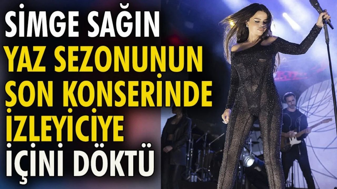 Simge Sağın 2023 Yaz Sezonunu Muhteşem Bir Konserle Kapattı