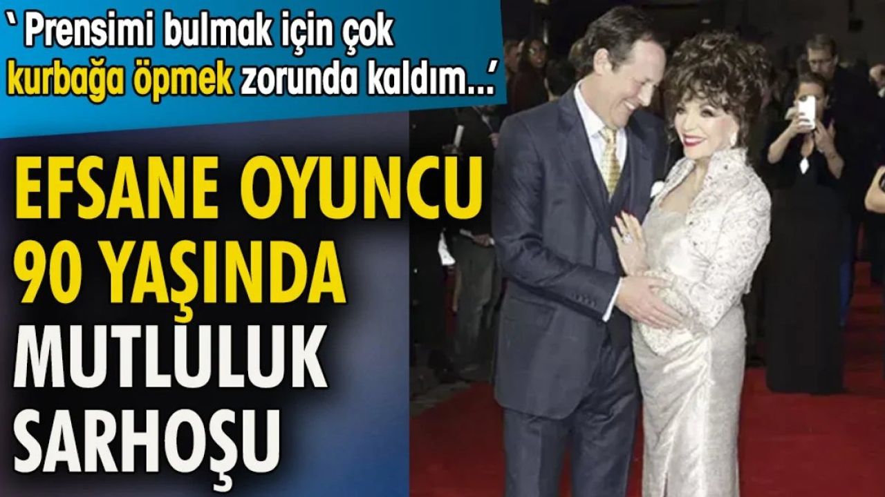 Efsane Oyuncu Joan Collins 90 Yaşında Mutluluk Sarhoşu