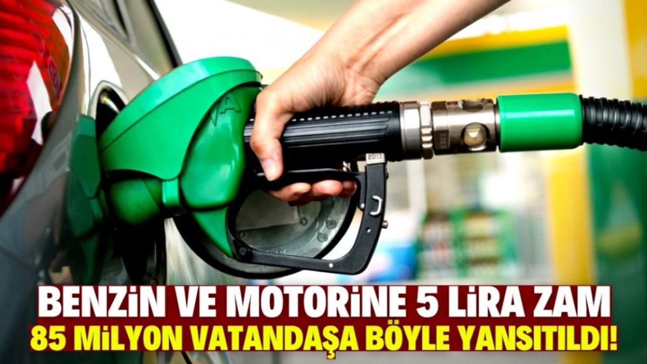 Benzin ve Motorine Dev Zam Göründü