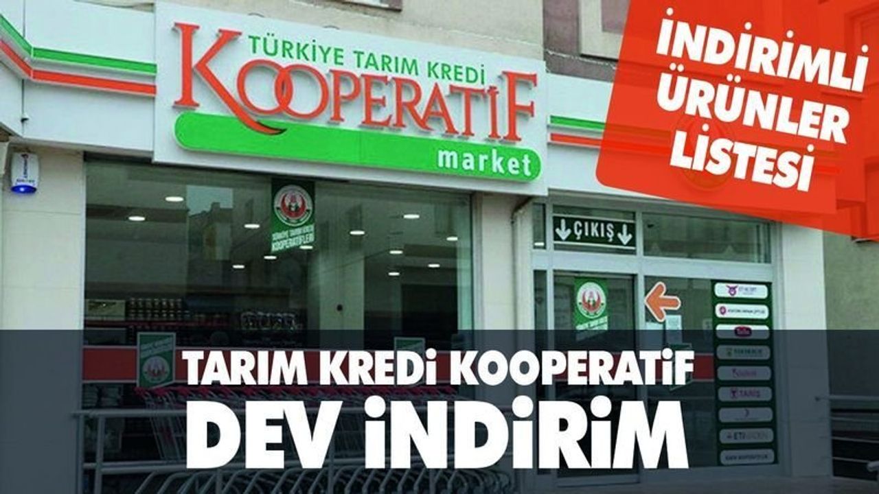 Tarım Kredi Kooperatif Marketlerinde Çılgın İndirimler Başladı