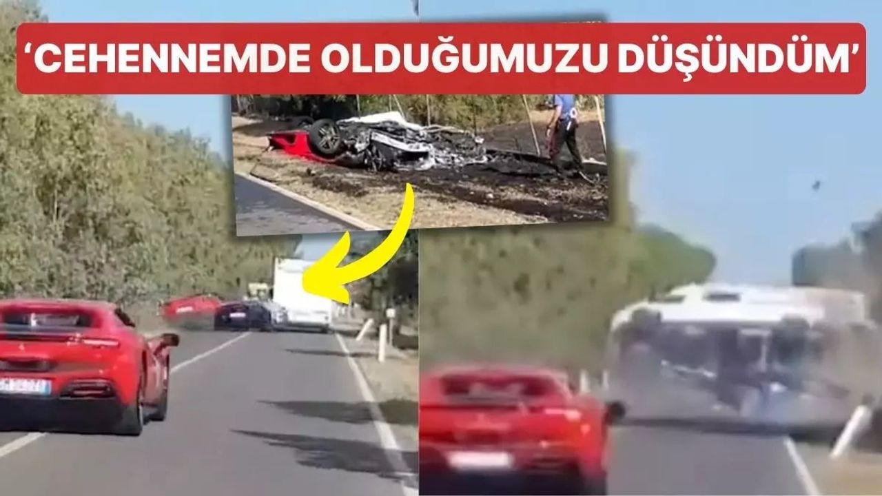 İtalya'da Lüks Araçların Konvoyunda Kaza: 2 Ölü, 4 Yaralı