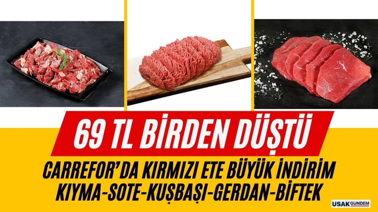 Carrefour'da Kırmızı Ette Dev İndirim!