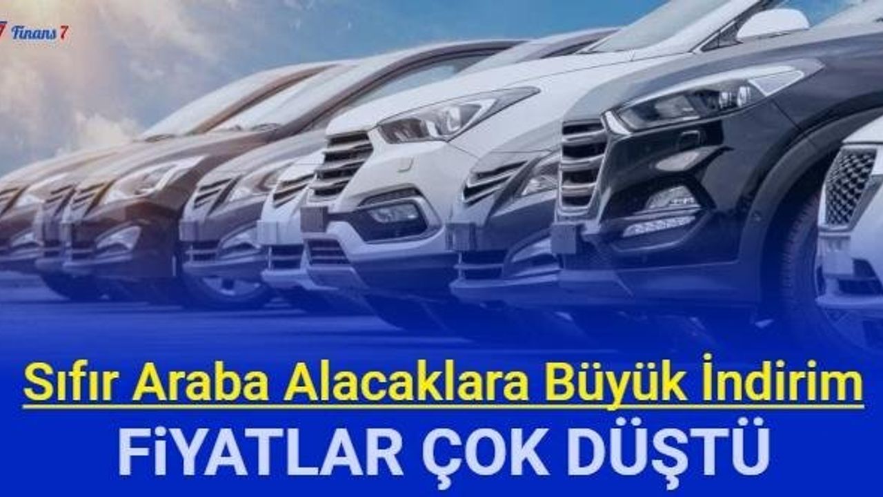 Sıfır Araba Alacakları Sevindiren Son Dakika Haberi: 180 Bin TL İndirim Başladı