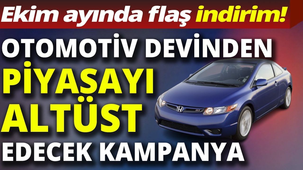 Ekim Ayında Honda'dan Flaş İndirim!