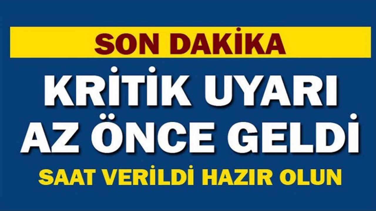 Meteorolojiden Marmara için uyarı: Saat verildi göz gözü görmeyecek hazır olun