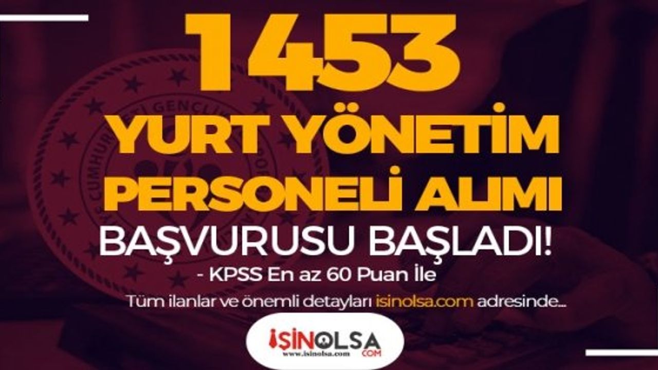 Gençlik ve Spor Bakanlığı Sözleşmeli Personel Alımı Başvurusu Başladı