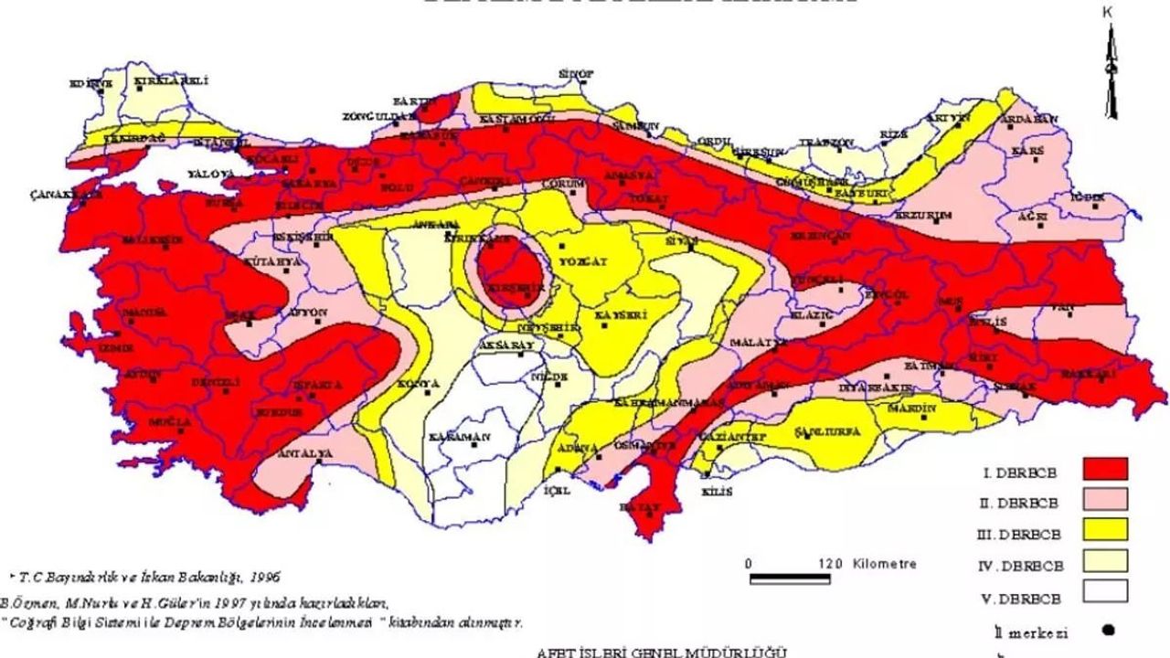 Antalya Deprem Haritası ve Fay Zonlarına Dair Bilgiler