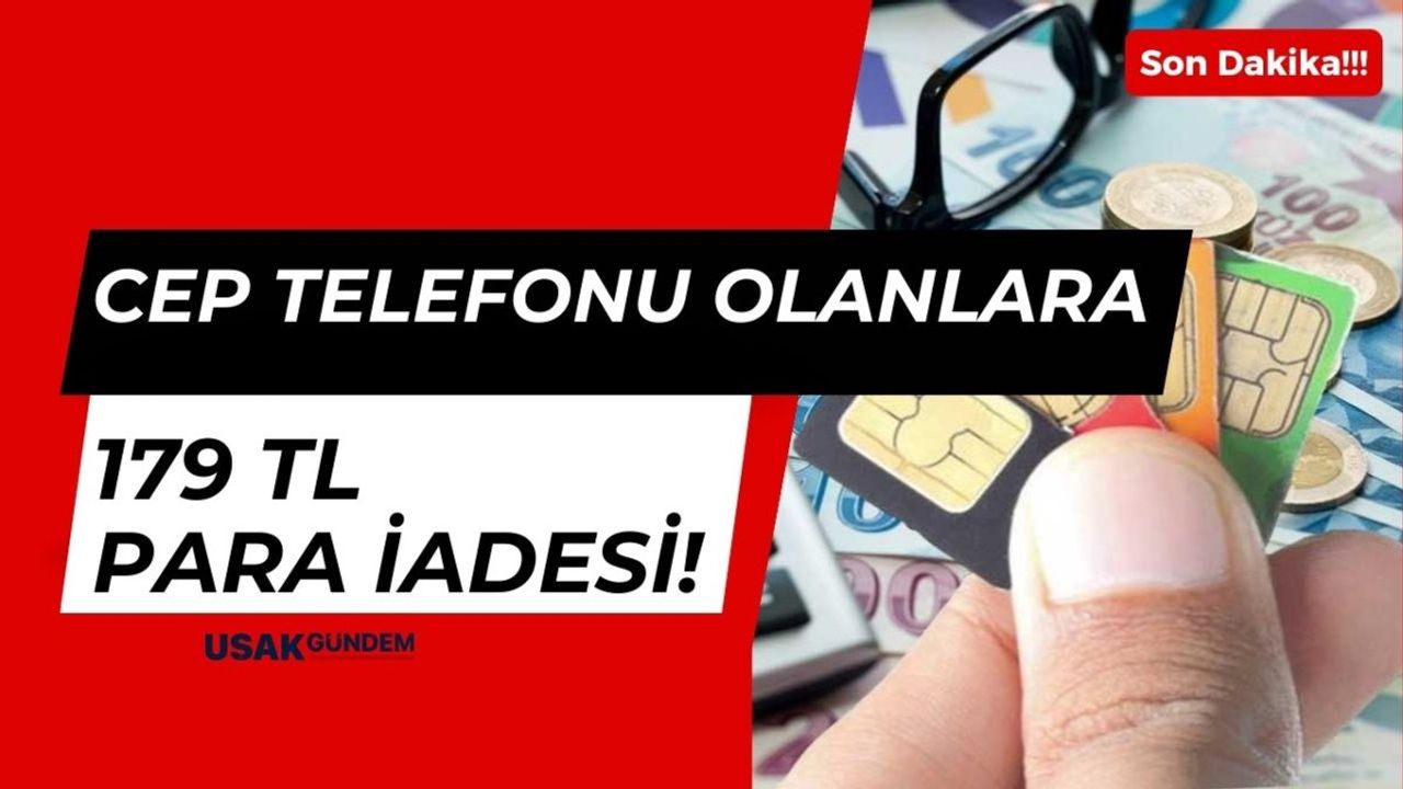 PTT Cell Turkcell Vodafone Türk Telekom Hattı Olanlara 179 TL Para İadesi