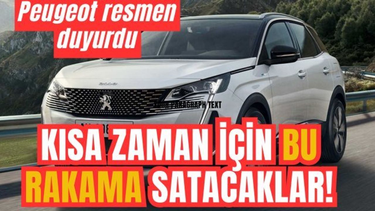 Peugeot'tan Özel Kredi Kampanyası ve Fiyat İndirimi