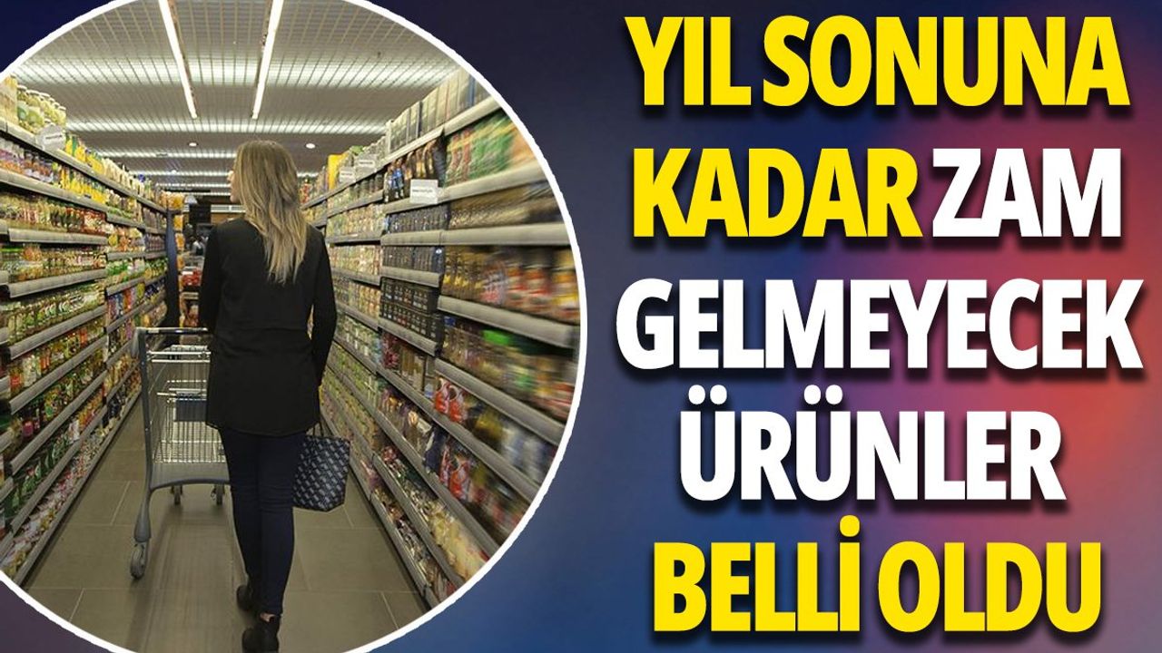 Yıl Sonuna Kadar Zam Yapılmayacak Ürünler Belli Oldu