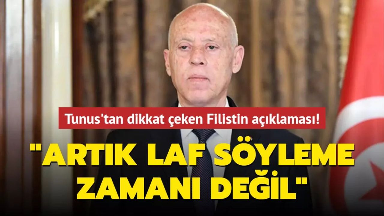 Tunus Cumhurbaşkanı Filistin'e Desteklerini Sürdüreceğini Açıkladı