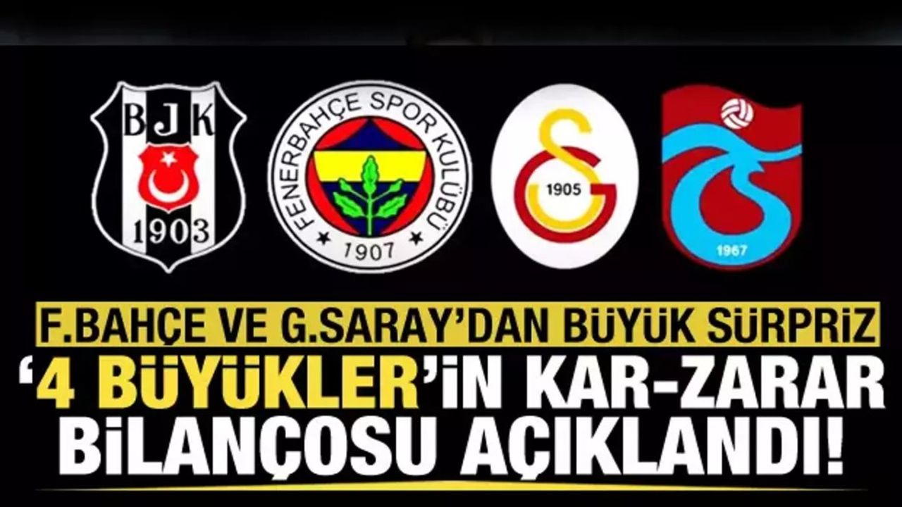 Futbol Kulüplerinin 3 Aylık Bilançoları Açıklandı