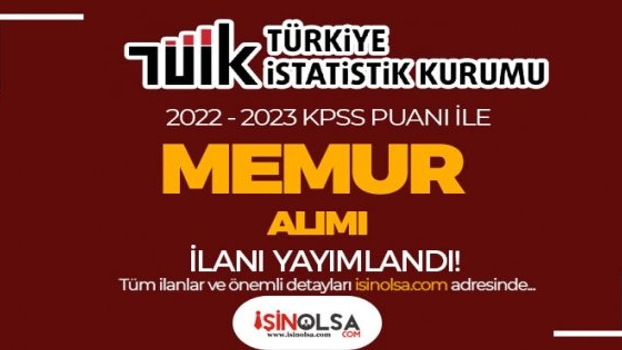 Türkiye İstatistik Kurumu Memur Alımı