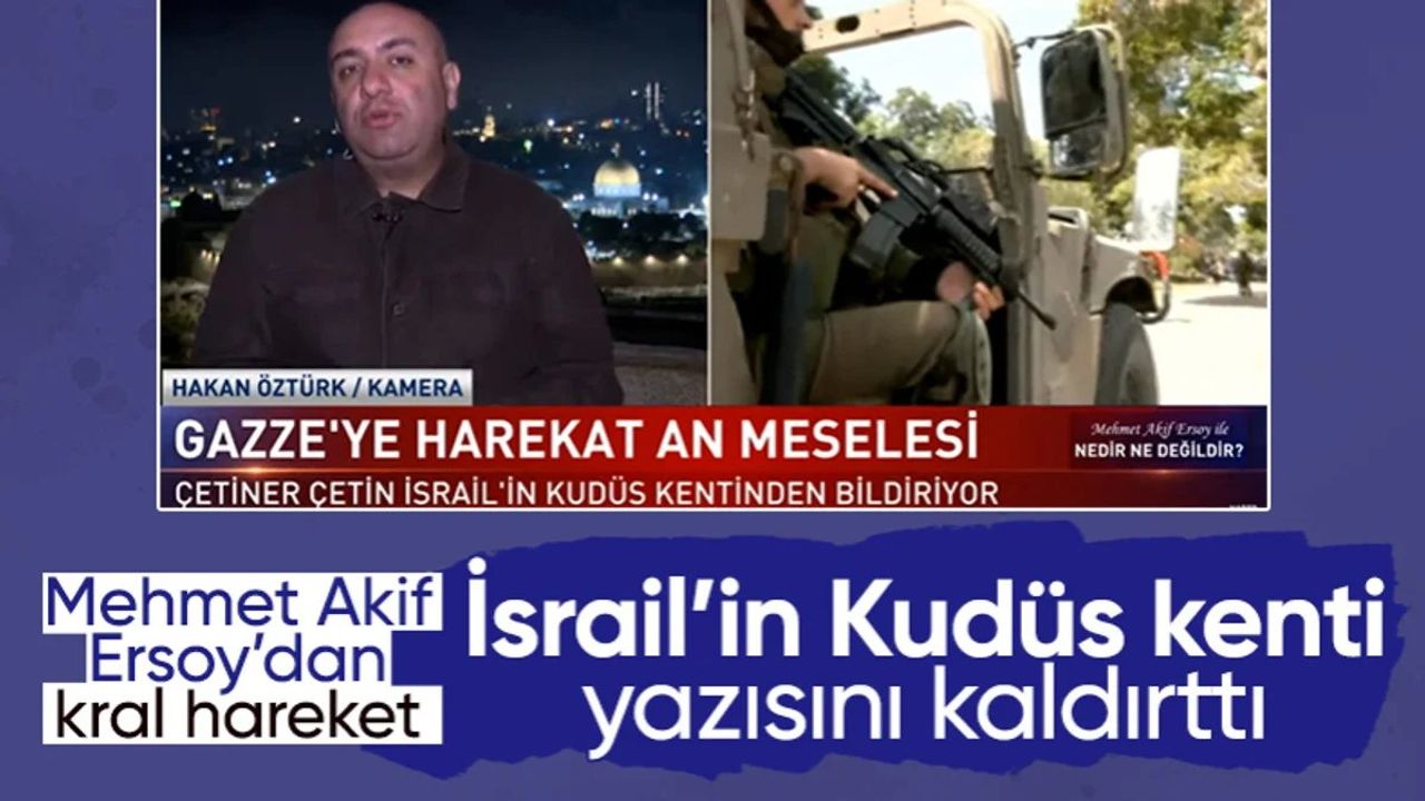 İsrail'in Kudüs Kenti Tartışması Televizyon Programında Gündem Oldu