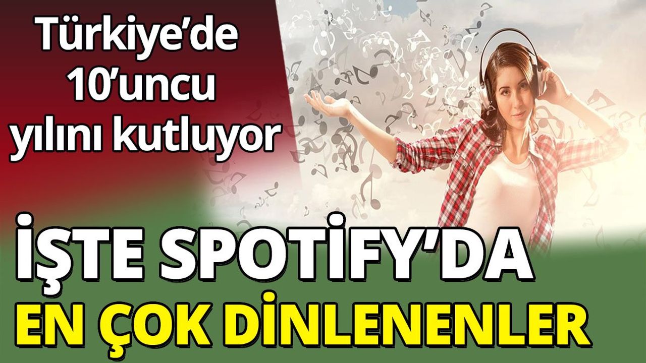 Türkiye’de 10’uncu yılını kutluyor! İşte Spotify'da en çok dinlenenler