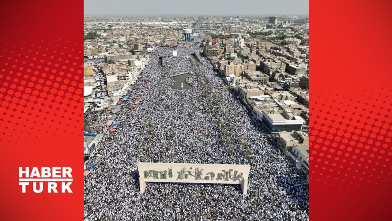 Irak'ta Tahrir Meydanı'nda Filistin'e Destek Gösterisi