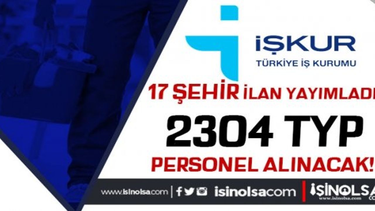 İŞKUR Yeni İlanlar - Ekim Ayı TYP Personel Alımları