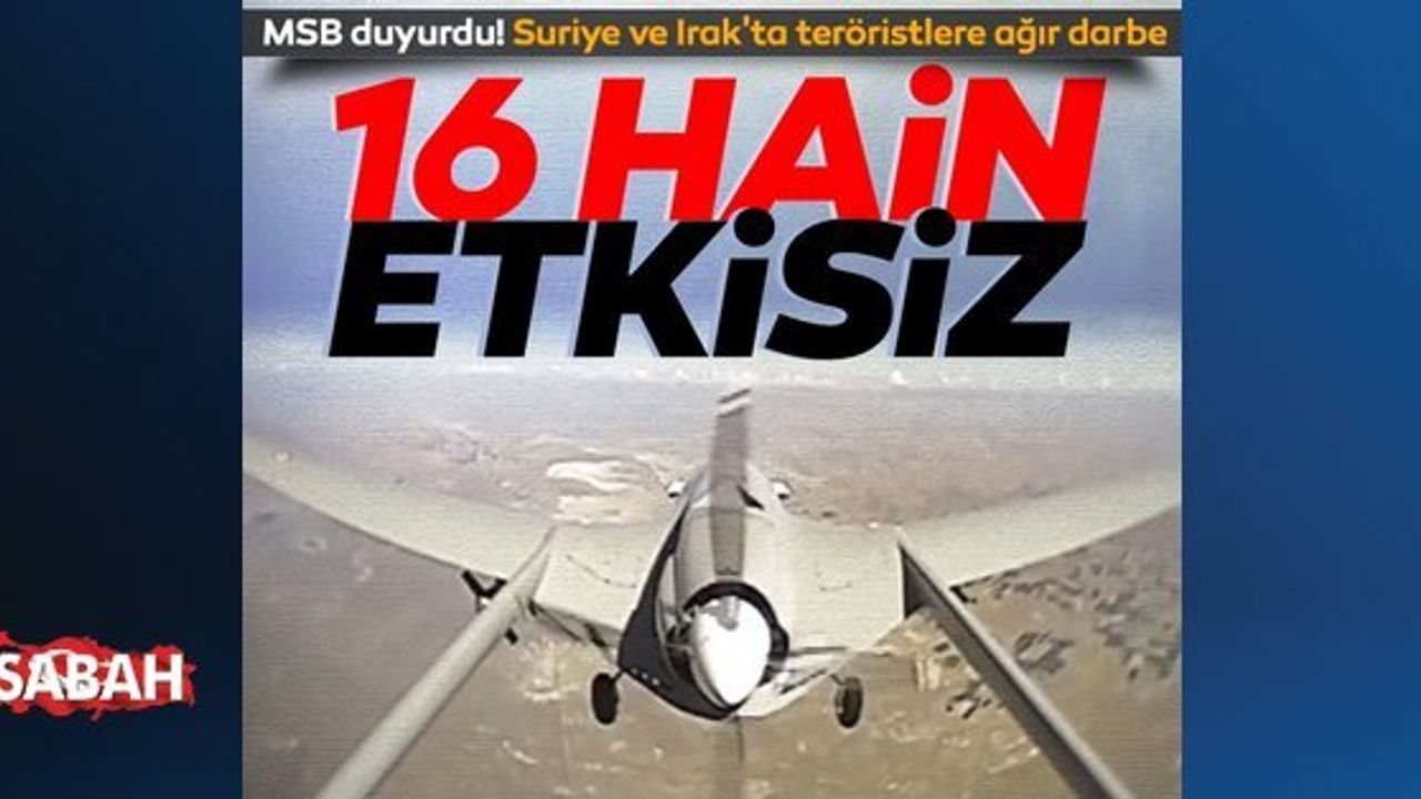 Milli Savunma Bakanlığı, PKK'ya Yönelik Operasyonları Sürdürüyor