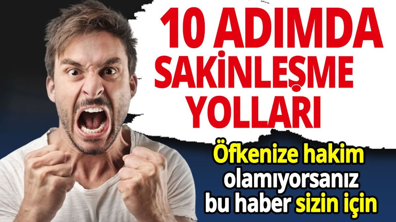 Öfkenize Hakim Olmanın 10 Adımı