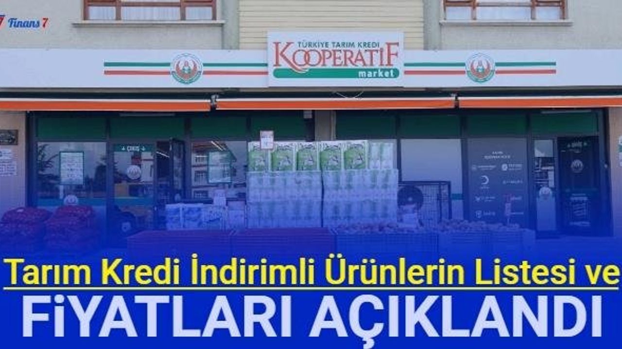 Tarım Kredi Kooperatif Marketleri 16 Ekim İndirimli Ürünler Kataloğu ve Listesi