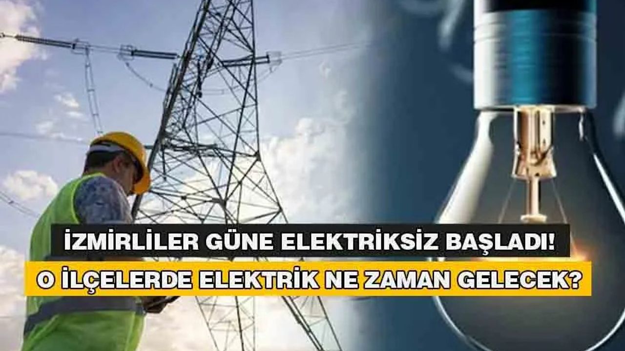 İzmir'de Ani Elektrik Kesintisi Yaşandı