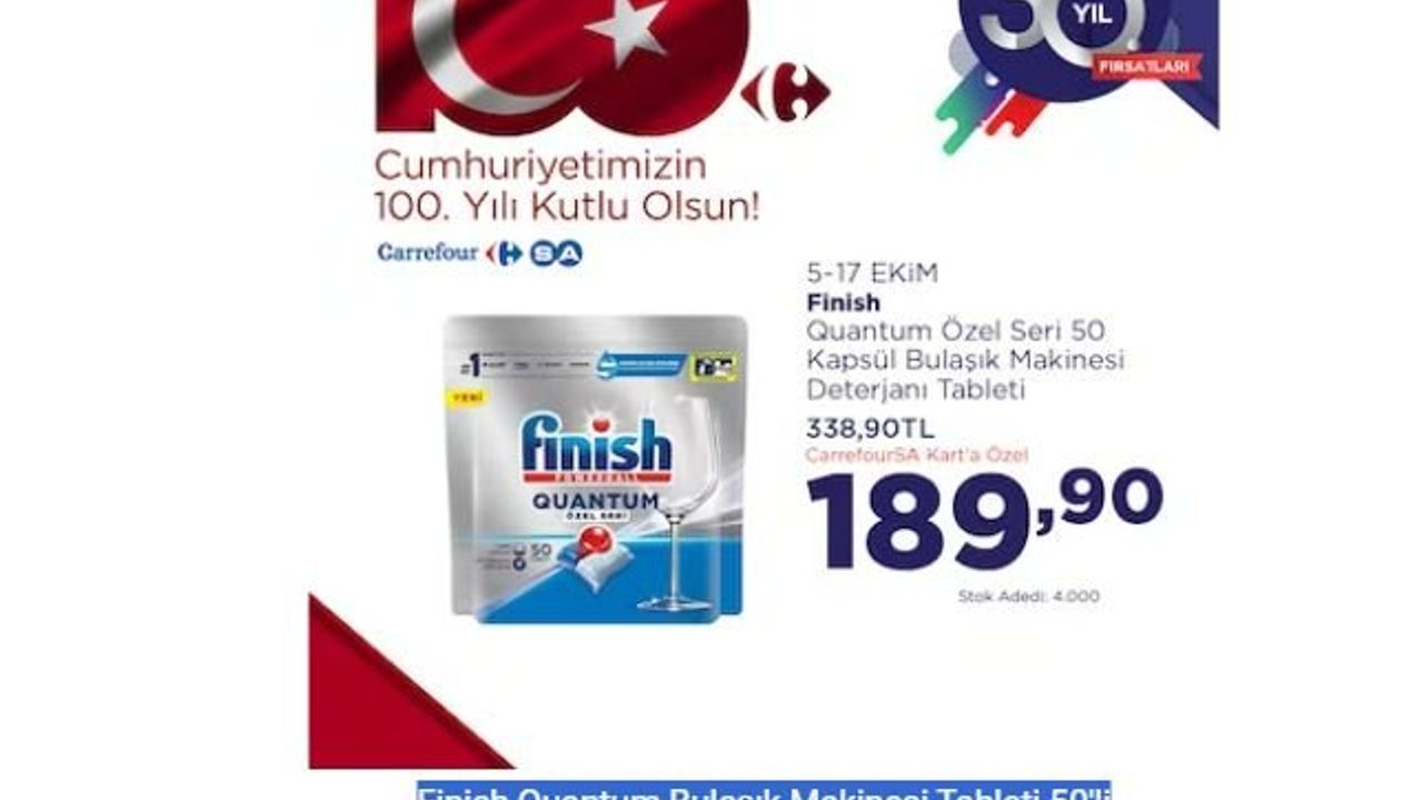 Carrefoursa Bulaşık Deterjanı İndirimleri