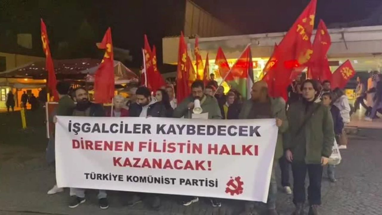 TKP Samsun İl Örgütü İsrail'in Filistine Saldırılarını Protesto Etti