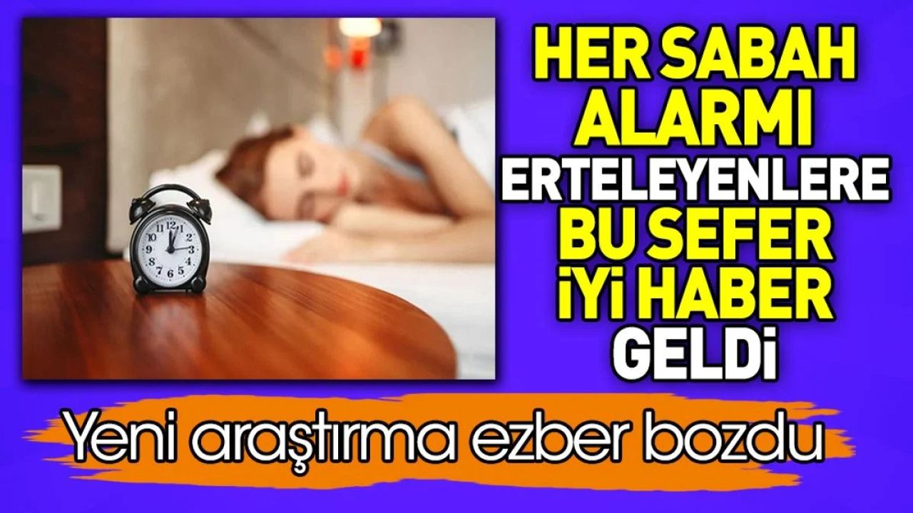 Alarmı Erteleyenlerin Daha Zeki Olduğu Ortaya Çıktı